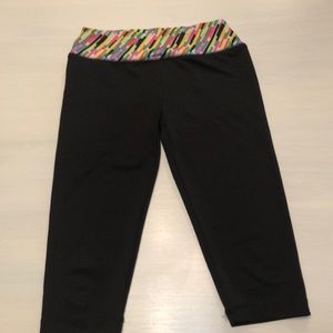 Zone Pro girls 6/6x cropped exercise leggings